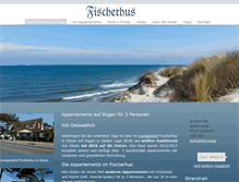 Tablet Screenshot of fischerhus-ruegen.de